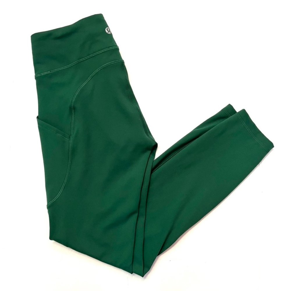 Lululemon HR Invigorate 25" Tight Everglade Green